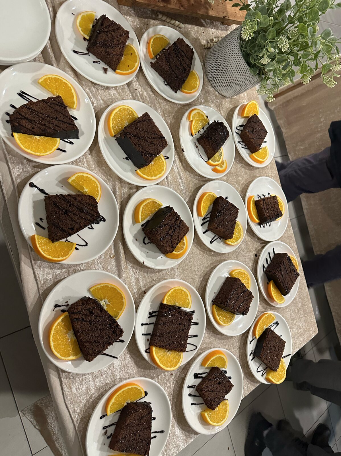 Vural Catering tatlı sunumu
